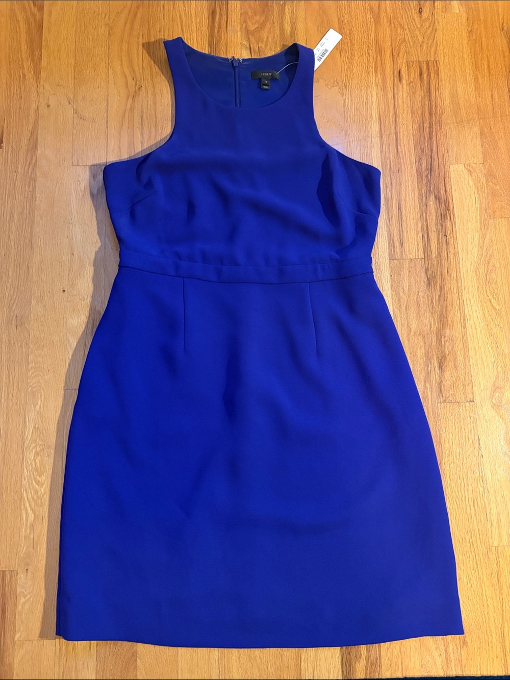 J. Crew Purple/Blue Sleeveless Sheath Dress